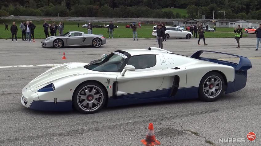 動画 スイスのスーパーカーイベントにて マセラティmc12がフェラーリf50 ポルシェ カレラgtと対決 Life In The Fast Lane