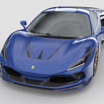 フェラーリF8トリブート向けに3Dプリンタ製のカスタムカーボンパーツ登場