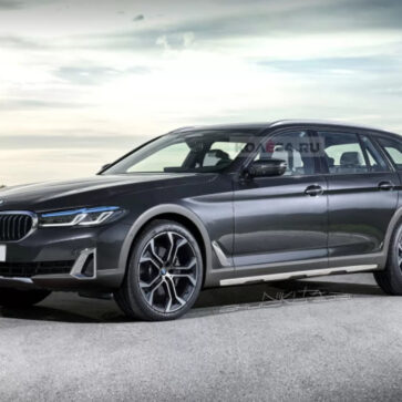 BMW 5シリーズワゴンのオフロード風