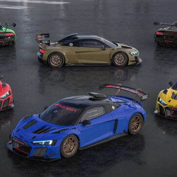 アウディが「レーシングカーなのにカラフルな」R8 LMS GT2カラーエディション発表