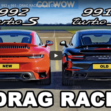 新旧（991.2/992）ポルシェ911ターボSの加速対決