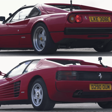 まさかのフェラーリ308をテスラのパワートレインにてEV化！テスタロッサと加速競争してみたらこうなった