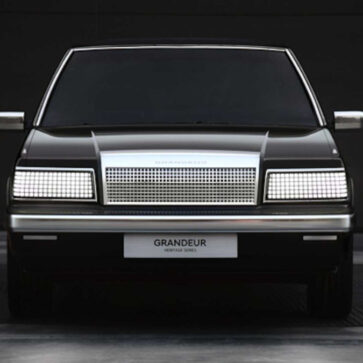 ヒュンダイはレトロルックを追求？1986年に発売した最高級車「グランディア」を自ら最新技術を用いつつもレストモッド。ディストピア映画に登場しそう