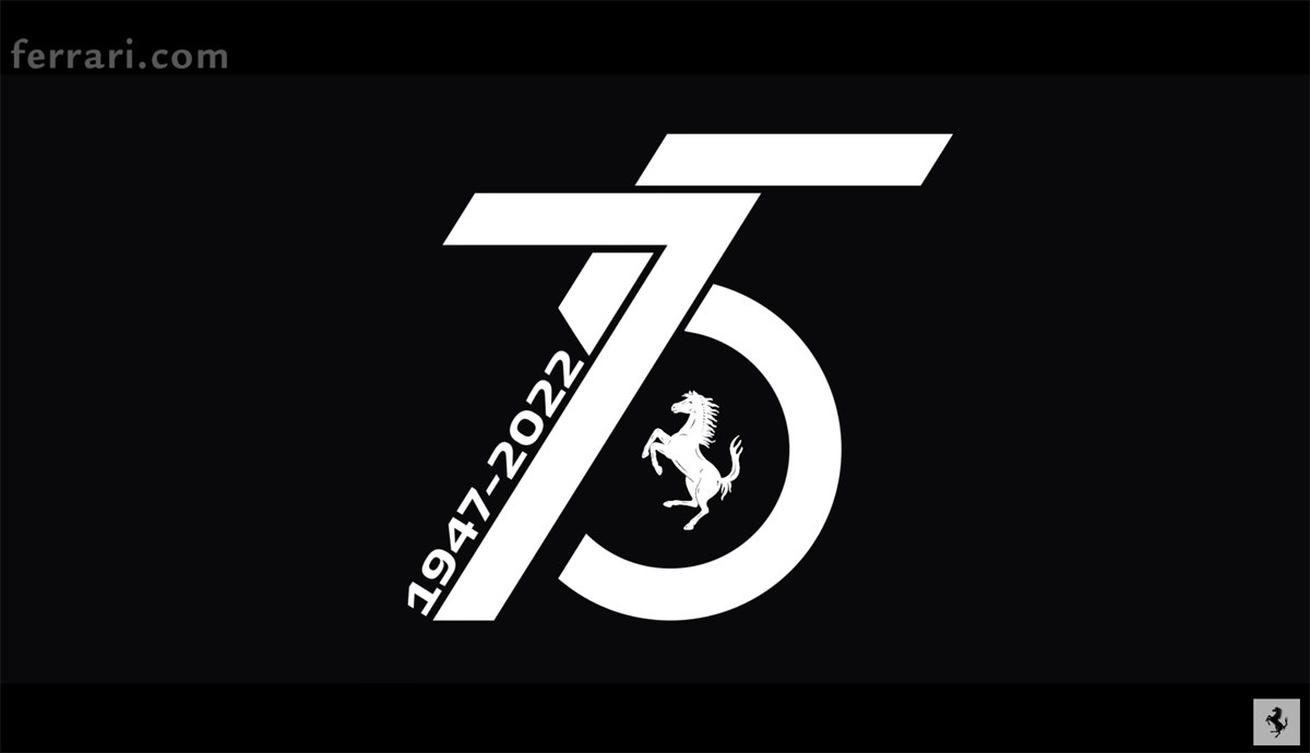 【動画】フェラーリが75周年記念ロゴを公開！エンツォの言葉「フェラーリは何よりも人でできている」をあらためて強調する