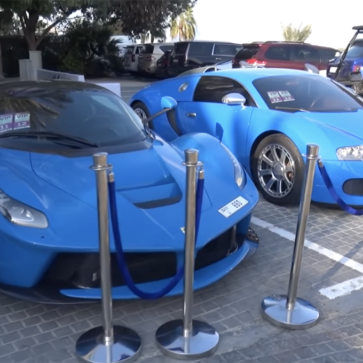 【動画】アブダビGP開催に際しヤス・マリーナにはこんなスーパーカーやハイパーカー、高級車が集合している！世界に3台、フェラーリF12 TRSの姿も