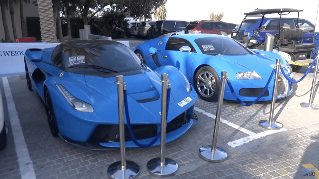 【動画】アブダビGP開催に際しヤス・マリーナにはこんなスーパーカーやハイパーカー、高級車が集合している！世界に3台、フェラーリF12 TRSの姿も