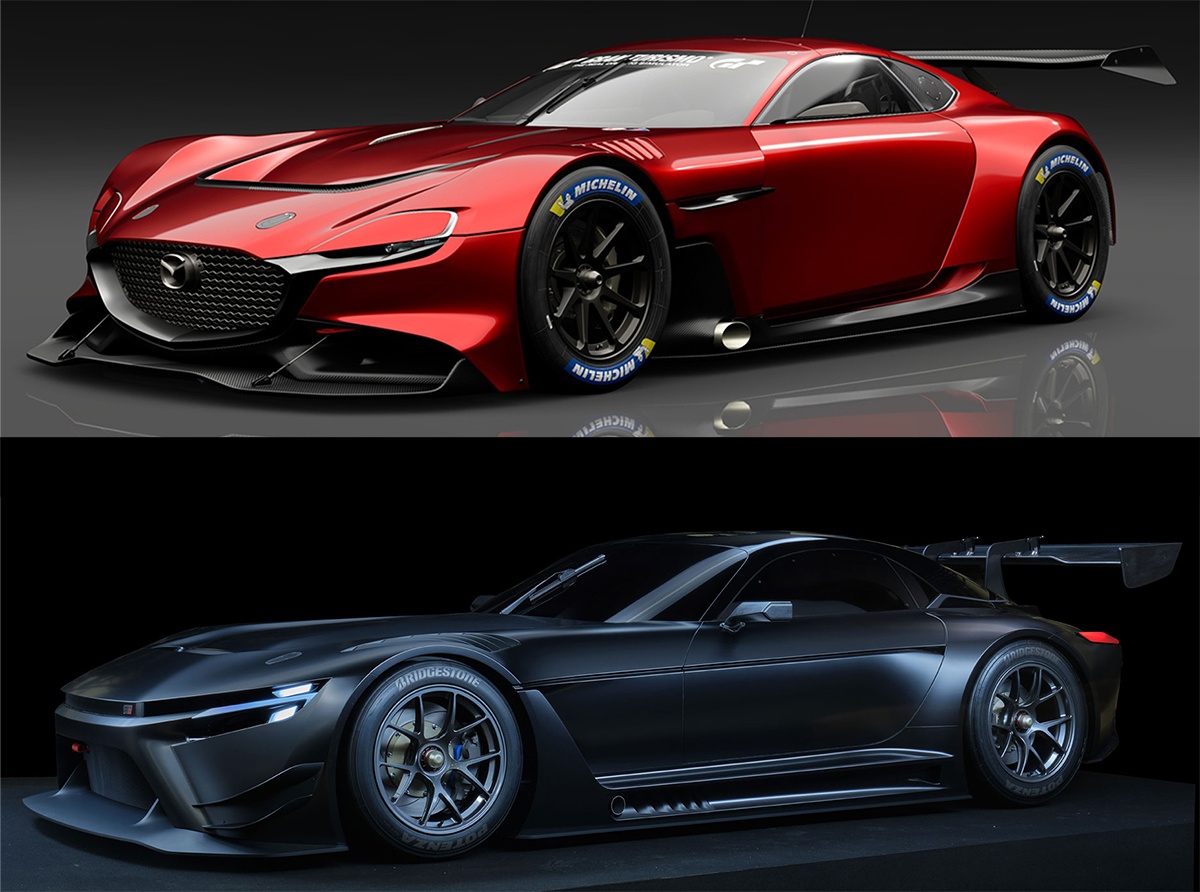 トヨタGR GT3コンセプトとマツダRX ヴィジョンGT3コンセプトが激似？もしかすると両社が共同にてスーパースポーツを開発するのではというウワサ