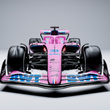 アルピーヌが2022年シーズンのF1マシン「A552」を発表！カラーリングはピンクとブルーの2パターン、サイドポッドの絞り込みは最大レベル？