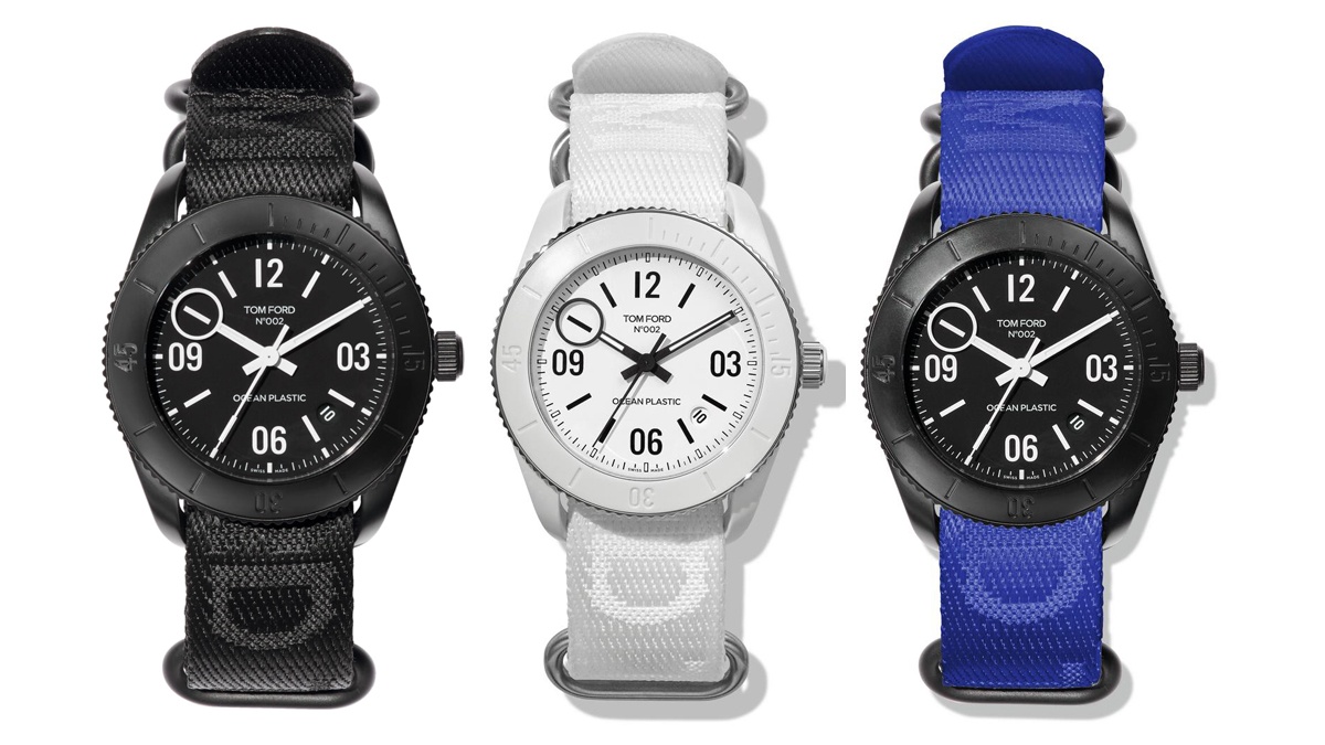 トム フォードが「ダイバー風」「自動巻き」腕時計、N.002オーシャンプラスチックのニューモデルを発表！海洋ゴミから作られたエコウォッチ