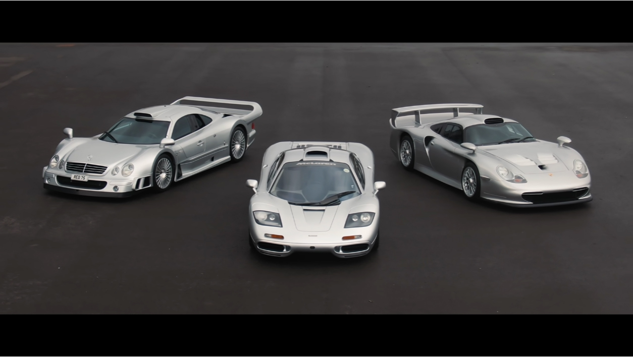 90年代を象徴するスポーツカー（レーシングカー）、マクラーレンF1、ポルシェ911GT1、メルセデスCLK GTR。それぞれどういった背景で開発され、どう違うのか？