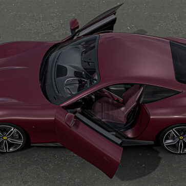 フェラーリが新しい内装色として「ロッソ・ドゥカーレ」を追加！ワインを連想させる紫がかったレッドがなんとも優雅
