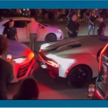 セレブの集まるパーティーにてランボルギーニ・ウルスがブガッティ・シロンに追突！シロンには5マイルバンパー装着済み、これで命拾いができているといいが【動画】