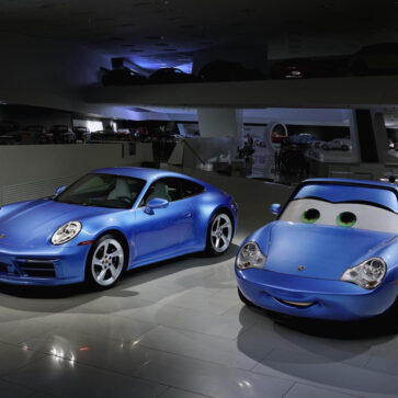 「ポルシェ911×カーズ」！これまでには見たことがないレベルのこだわりが詰め込まれた911GTSサリー・カレラがついに完成。至るところまでカーズ仕様に