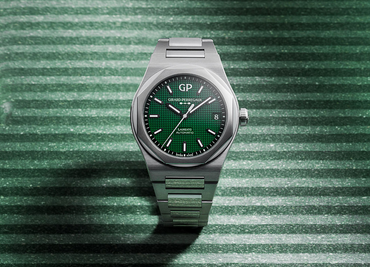 今最も注目すべき腕時計ブランド、ジラール・ペルゴから最も人気にあるカラーであるグリーンを採用した「ロレアート42ミリ グリーン」登場！発売は11月