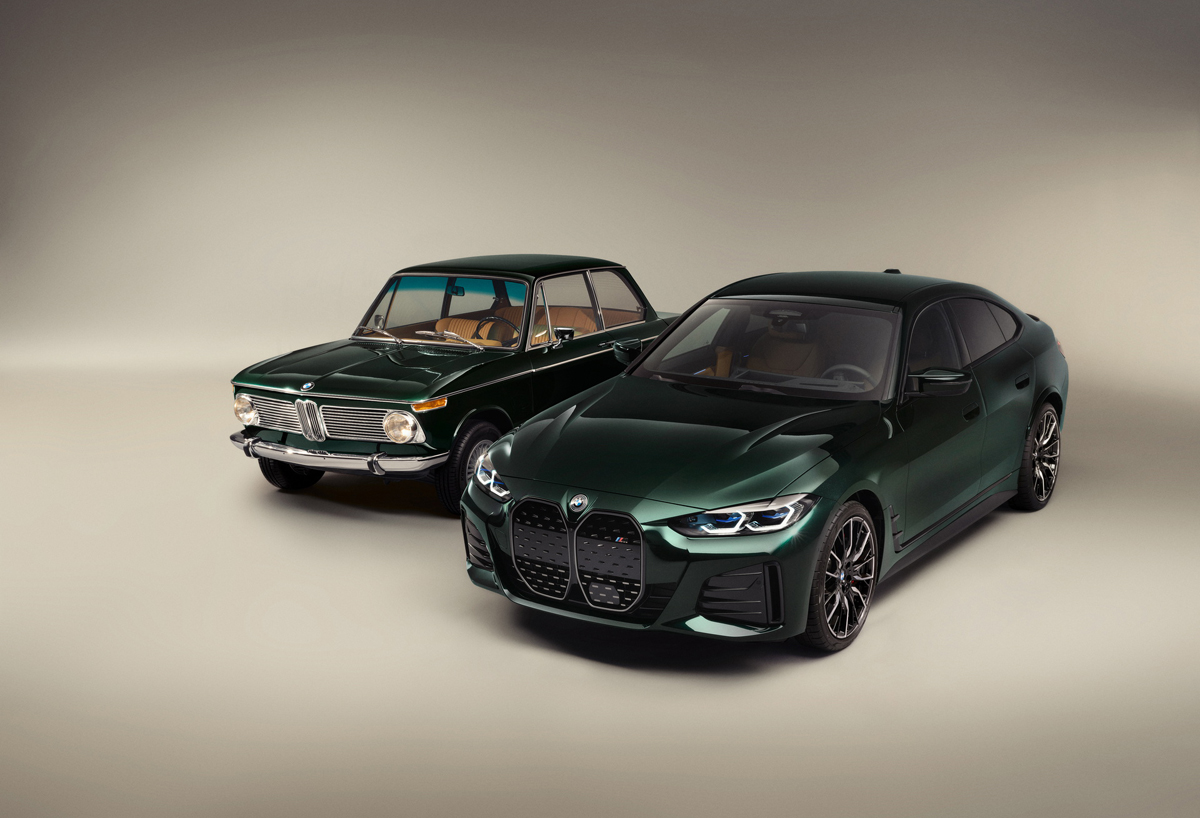 BMWがKITHとのコラボモデル第二弾を発表！BMW初の電気自動車、1972年の1602をとともにi4 M50を専用の内外装に。i4は7台のみが限定販売