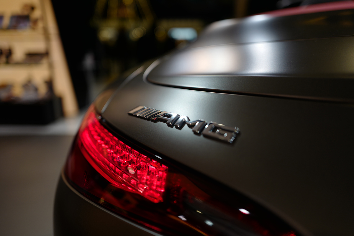 メルセデスAMG SLのリアバッジ