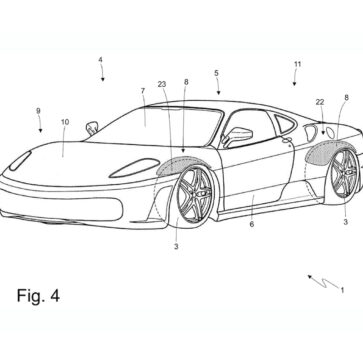 フェラーリが市販車にレーシングカー同様のエアジャッキを装備？特許を出願し「乗降が容易になる」「長期保管時にタイヤにフラットスポットをつくらない」
