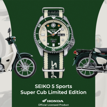 再現度激高！セイコー5×スーパーカブのコラボ腕時計がキュートすぎ。スズキ・カタナ、GSX-Rとのコラボウォッチも登場