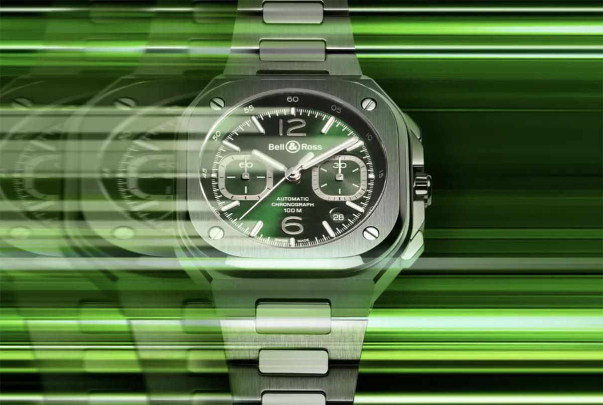 ボクがもっとも欲しいと考える腕時計のひとつ「ベル＆ロス BR 05クロノ」にグリーン登場。この価格帯の腕時計としては珠玉の仕上げを持っている