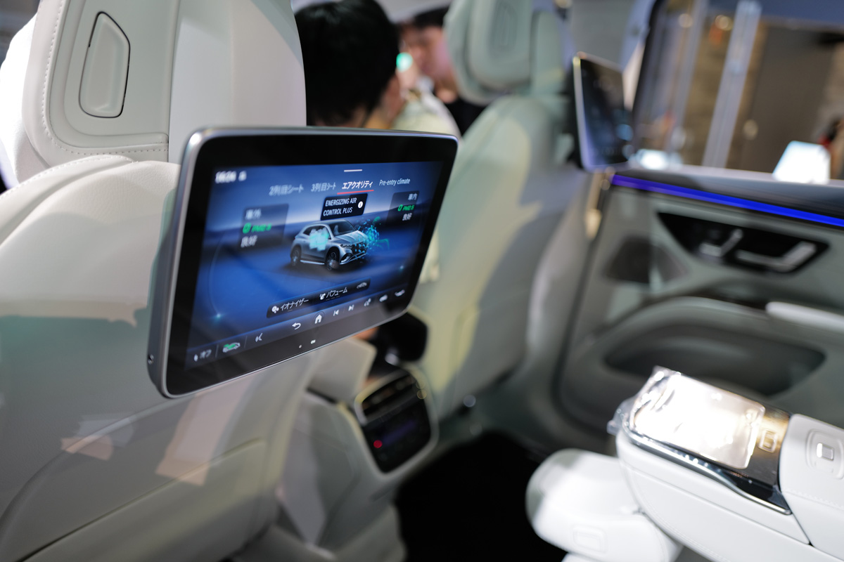 メルセデス・ベンツEQSのリヤシート