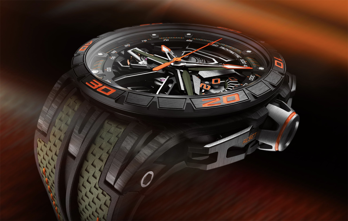 ロジェ・デュブイがランボルギーニ・レヴエルトとのコラボ腕時計「エクスカリバー スパイダー レヴエルト」を発表。文字盤上には「Y字」DRLモチーフも