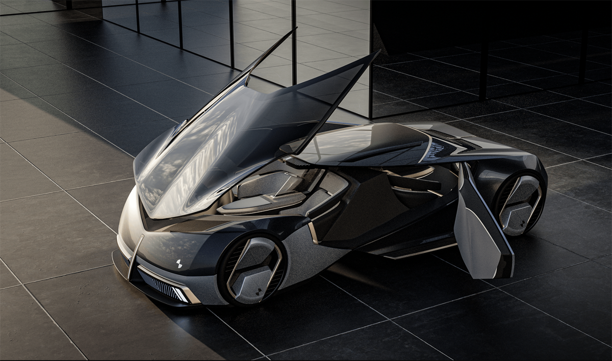 「未来のクルマは必ずしも3ボックス構成を持つ必要はない」。斬新な発想で独立デザイナーが考えた「BMW アウト・オブ・スリーボックス」登場