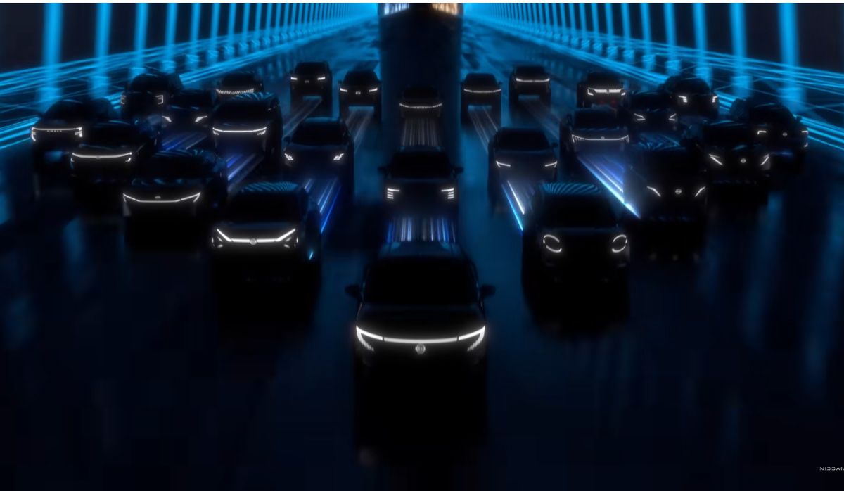日産が新しい経営計画「The Arc」を発表。2026年までに30車種を投入すると発表、公開された動画に「新型スカイライン」らしき新型車が登場していると話題に【動画】