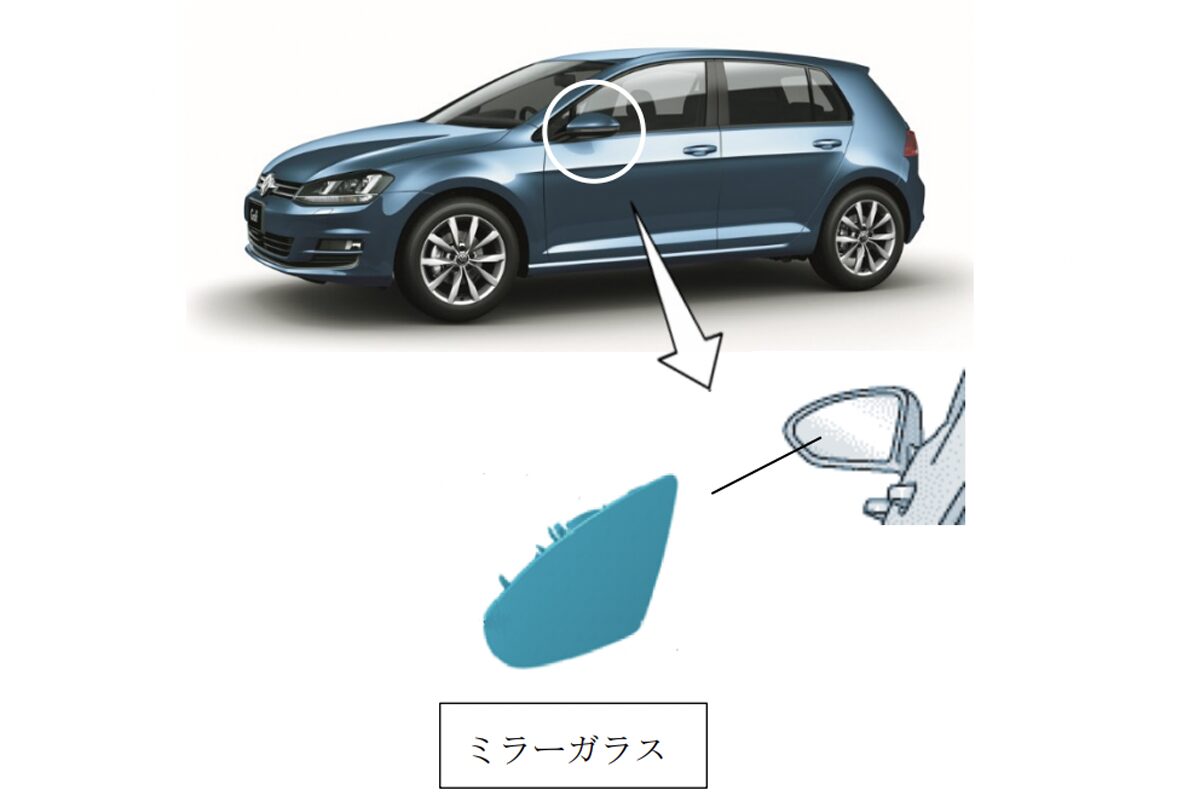 やはり日本の気候はクルマには酷過ぎたのか・・・。VWジャパンがゴルフ約8万台にリコール届け出、「紫外線の暴露によってミラーが脱落」の可能性