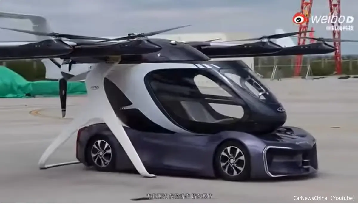 中国チェリー（奇瑞汽車）が空飛ぶクルマの飛行実験に成功。「車体」「キャビン」「飛行」3つのモジュールを持ち自律走行・自律航行を実現【動画】