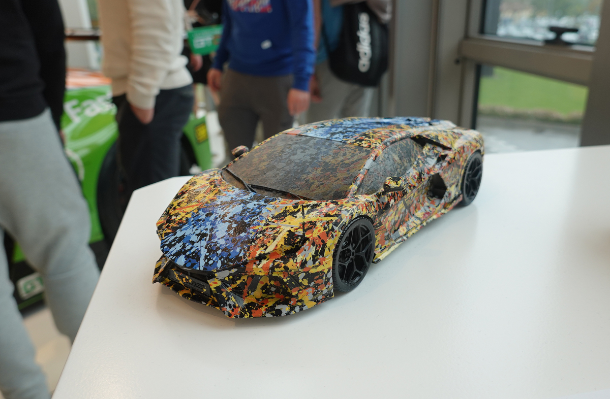 ランボルギーニのアートモデル（ランボルギーニ博物館にて）