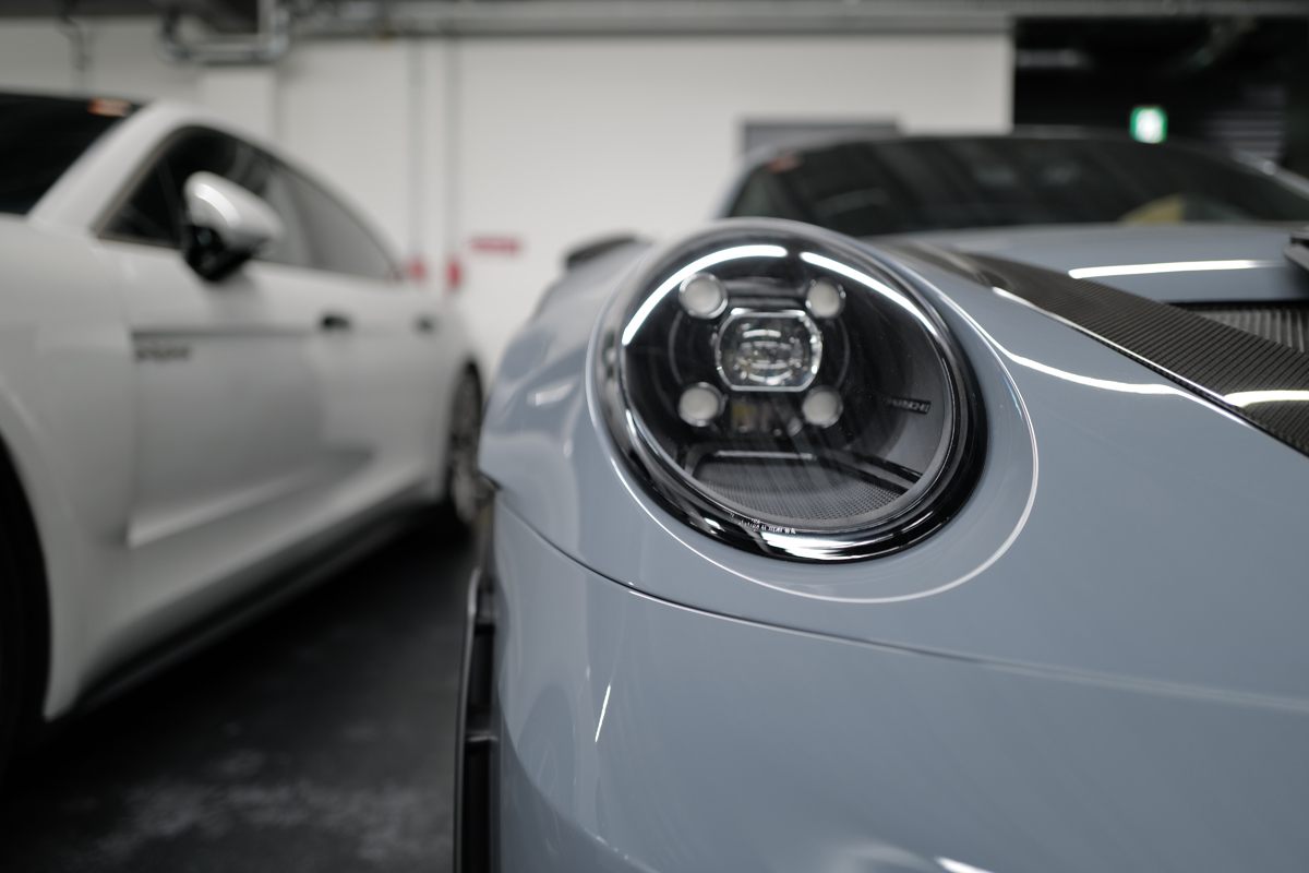ポルシェ911GT3 RSのヘッドライト