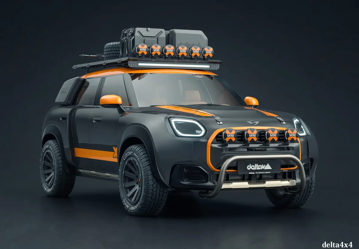 【元はエイプリルフールネタから始まった究極のMINI】デルタ4x4とX-Raidがタッグ。ダカール仕様のミニ・カントリーマンが現実に誕生