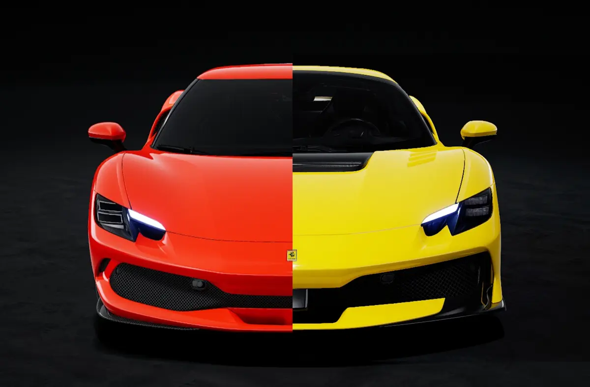 フェラーリ「296スペチアーレ / 296スペチアーレA」は296GTB / 296GTSに比較してどう外観が変わったのか?フロントフードが「左右に広く見えなくなった」