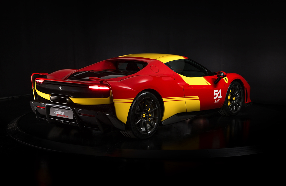 フェラーリ296スペチアーレ「ピロティ・フェラーリ」がル・マンで公開|WEC連覇記念モデルの全貌とは?