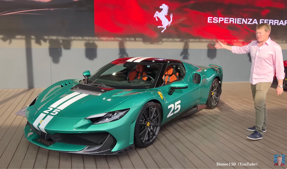 著名ユーチューバーがフェラーリ本社にて296スペチアーレを詳細レポート:さすがはマニアならではの視点である【動画】