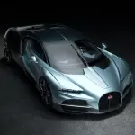 【ブガッティ・トゥールビヨン】V16エンジンは空力を考慮し「斜めに」搭載、3DプリントとAIが生んだ究極のパッケージング