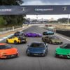 ランボルギーニ・テメラリオ、ポルトガル・エストリルでサーキットデビュー。8色のテメラリオがコースを彩る