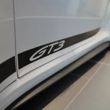 ポルシェ911GT3のサイドストライプ