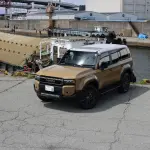ランドクルーザー250を天保山（ナナガン）にてサクっと撮影。ボクはランクル250のこんなデザインを気に入っている