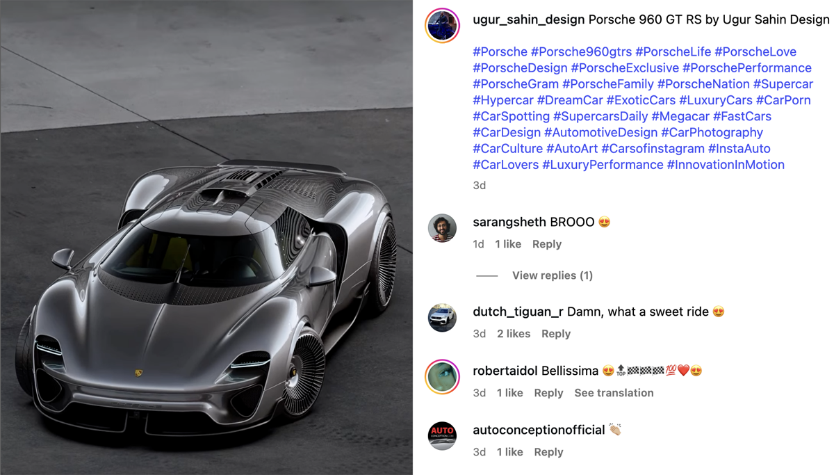 ポルシェ918後継?「ポルシェがやらないなら自分が考える」。デザイナーが提案する”960 GT RS”はハイパーカーとGTの融合