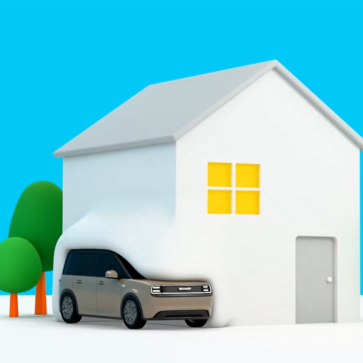 「走らない時間」に焦点:新しいコンセプトを持つシャープのEV「LDK+」はガレージで“家族になる”。家と一体化する新しい考え方に注目