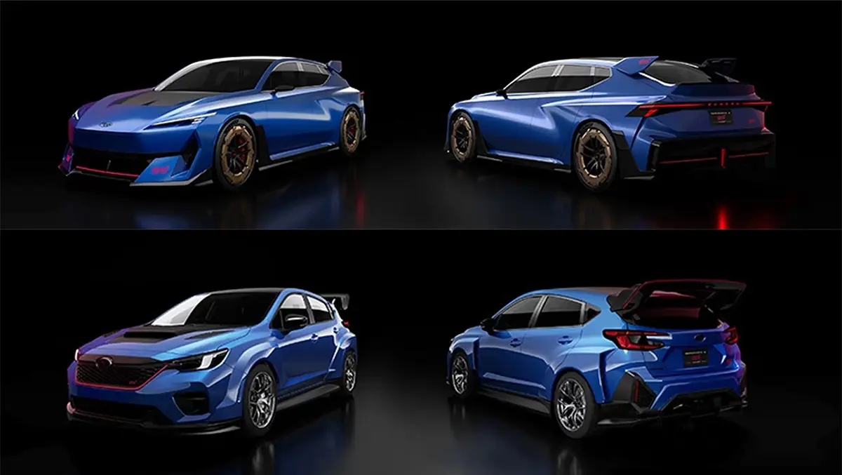 スバルが提示する「未来の安心と愉しさ」:”電動” ”内燃機関”両方においてSTIのハイパフォーマンスモデルが示される