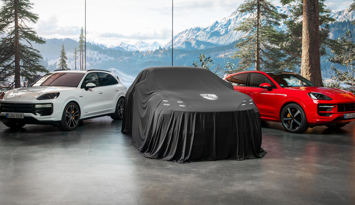 ポルシェ、新型「カイエン・エレクトリック」を11月19日に世界初公開。ドバイで実車デビュー、カウントダウンが開始される
