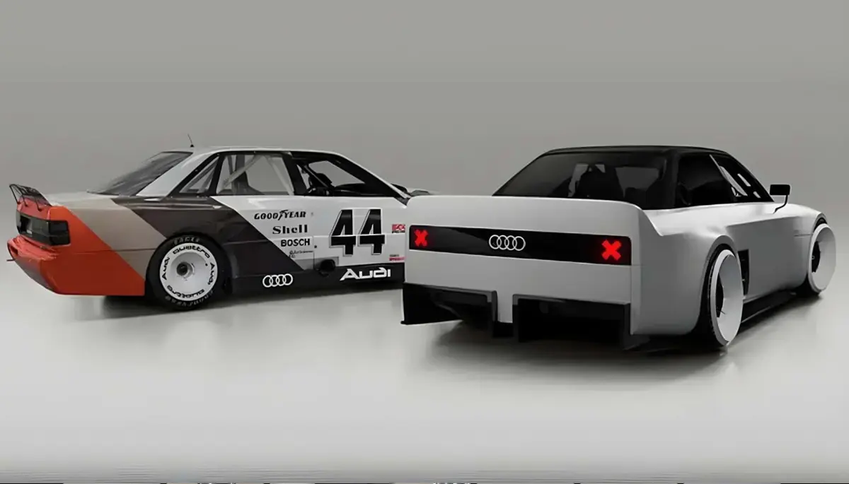 【激変】アウディRS3が伝説の怪物に。若き天才たちが放つ公式魔改造「Audi GT50」コンセプトが凄すぎた