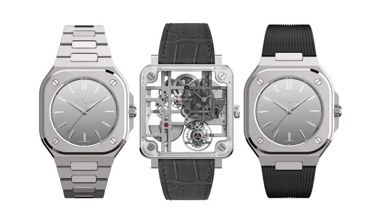 ベル&ロスが新作限定モデルを3本発表。鏡面の文字盤を持つ「BR-05 グレーミラー」、バレエを盤上で踊るかのような「BR-X3トゥールビヨン」。同社らしからぬ「時間がわかりにくい」仕様に
