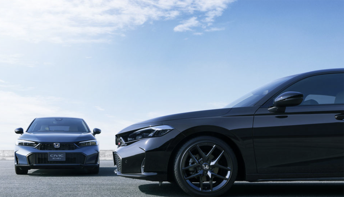 ホンダがオートサロン出展概要を公開、その中に「シビックe:HEV RS」が含まれる。ハイブリッドなのに「MT感覚」で操れる新型シビックに期待