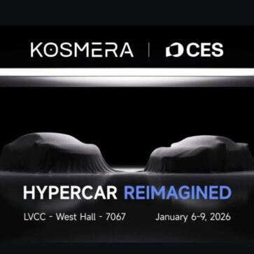 1900馬力の謎のハイパーカー「コスメラ（Kosmera）」が2026年1月開催のCESにて発表。ブースNo.からするとロボット掃除機メーカー「ドリーミー」？