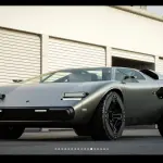 今までの「もしも系」カウンタックのレンダリングでナンバーワン。LP500×オフロード、さらに未来派なのにリトラクタブルヘッドライト装備