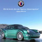 本当に存在しそうだな・・・。「もしもアルピナがポルシェ911をベースに究極のスポーツカーを作ったら」。964ターボベースのB964 4.0がちょっと格好いい
