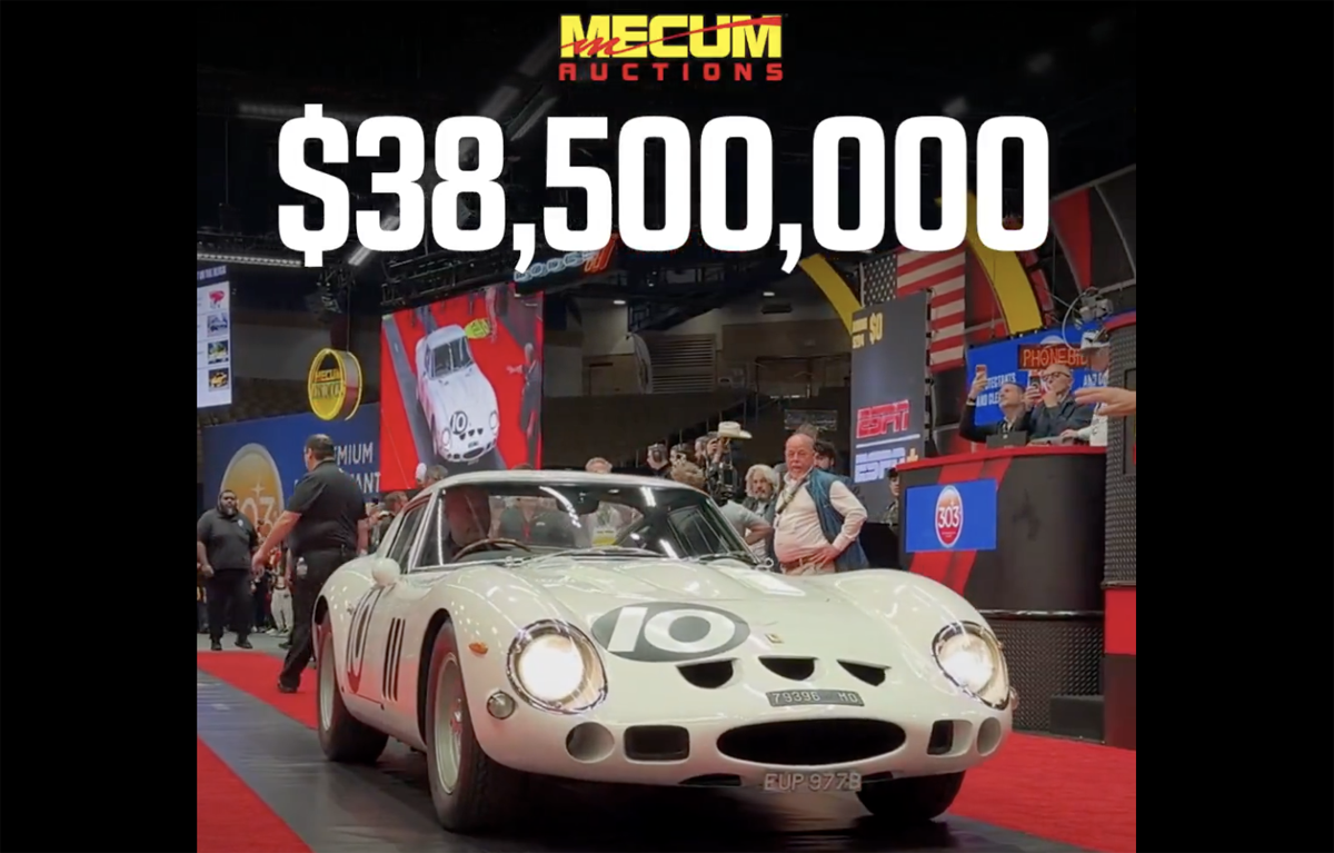 【驚愕の60億円】世界で唯一の「白いフェラーリ 250 GTO」落札、史上最高額に届かずもフェラーリの高額落札「歴代5位」